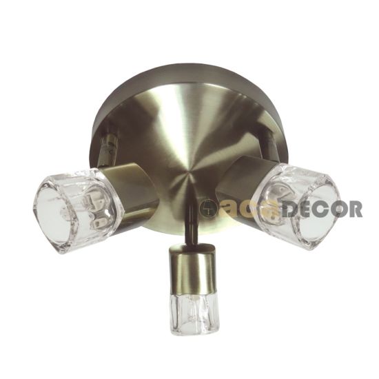 ΣΠΟΤ ΜΕ ΓΥΑΛΙ G9 III ΡΟΖΕΤΑ ΜΠΡΟΝΖΕ (0901063GAB)