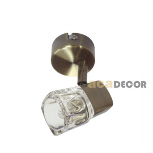 ΣΠΟΤ ΜΕ ΓΥΑΛΙ G9 I ΜΠΡΟΝΖΕ (090106GAB)