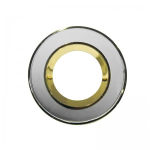 ΣΠΟΤ ΧΩΝΕΥΤΟ ΔΙΧΡΩΜΟ  ΑΣΗΜΙ, ΧΡΥΣΟ ΠΕΡΛΕ 