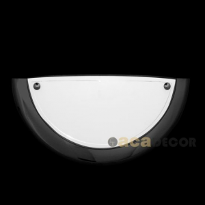 ΕΠΙΤΟΙΧΙΟ ΦΩΤΙΣΤΙΚΟ ΜΕΤΑΛΛΙΚΟ ΜΑΥΡΟ+ΓΥΑΛΙ 31Χ16CM (AC.0457007B)