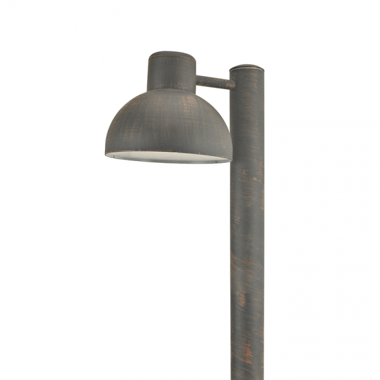 ΣΚΟΥΡΙΑ ΦΩΤΙΣΤΙΚΟ BERO 1XE27 MAX.10W LED IP44 ΜΕ ΚΟΛΩΝΑ & ΟΠΑΛ PC ΚΑΛΥΜΜΑ-ΦΩΤΙΣΤΙΚΑ ΕΔΑΦΟΥΣ-ΦΩΤΙΣΤΙΚΑ ΕΞΩΤΕΡΙΚΟΥ ΧΩΡΟΥ-