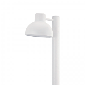 ΛΕΥΚΟ ΦΩΤΙΣΤΙΚΟ BERO 1XE27 MAX.10W LED IP44 ΜΕ ΚΟΛΩΝΑ & ΟΠΑΛ PC ΚΑΛΥΜΜΑ