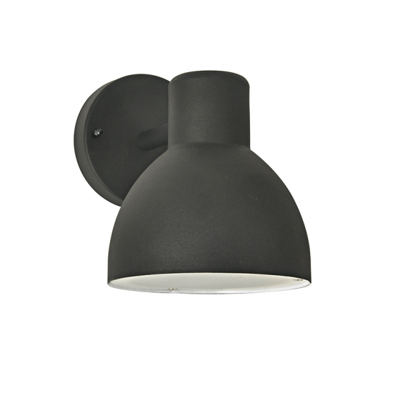 ΜΑΥΡΟ ΕΠΙΤΟΙΧΟ ΦΩΤΙΣΤΙΚΟ BERO MINI 1XE27 MAX.10W LED IP44 ΜΕ ΟΠΑΛ PC ΚΑΛΥΜΜΑ-ΦΩΤΙΣΤΙΚΑ ΕΞΩΤΕΡΙΚΟΥ ΧΩΡΟΥ-ΦΑΝΑΡΑΚΙΑ-