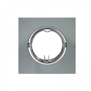 ΣΠΟΤ ΤΕΤΡΑΓΩΝΟ ΚΙΝΗΤΟ  MR16 ΓΚΡΙ ΜΕΤΑΛΛΙΚΟ