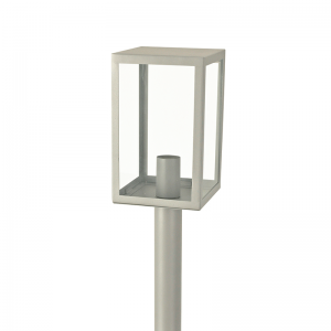 ΓΚΡΙ ΦΩΤΙΣΤΙΚΟ CELIA 1XE27 IP44 ΜΕ ΚΟΛΩΝΑ & ΔΙΑΦΑΝΟ ΓΥΑΛΙ