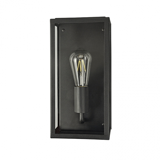 ΜΑΥΡΟ ΕΠΙΤΟΙΧΟ ΦΩΤΙΣΤΙΚΟ CELIA 1XE27 IP44 ΜΕ ΔΙΑΦΑΝΟ ΓΥΑΛΙ..-ΦΩΤΙΣΤΙΚΑ ΕΞΩΤΕΡΙΚΟΥ ΧΩΡΟΥ-ΦΑΝΑΡΑΚΙΑ-