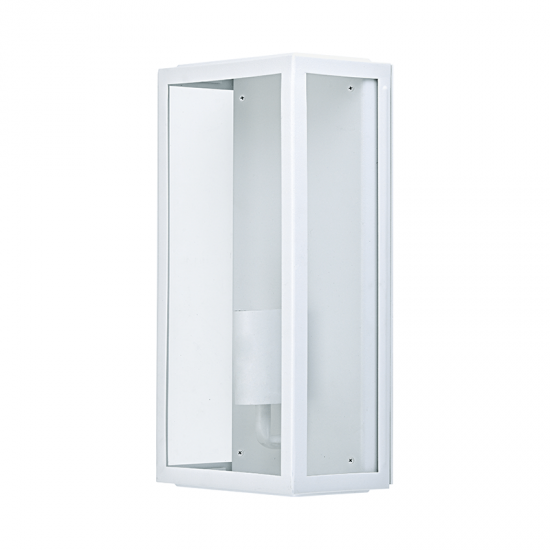 ΛΕΥΚΟ ΕΠΙΤΟΙΧΟ ΦΩΤΙΣΤΙΚΟ CELIA 1XE27 IP44 ΜΕ ΔΙΑΦΑΝΟ ΓΥΑΛΙ..i-ΦΩΤΙΣΤΙΚΑ ΕΞΩΤΕΡΙΚΟΥ ΧΩΡΟΥ-ΦΑΝΑΡΑΚΙΑ-