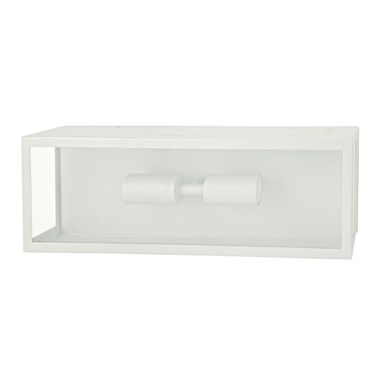 ΛΕΥΚΟ ΕΠΙΤΟΙΧΟ ΦΩΤΙΣΤΙΚΟ CELIA 2XE27 IP44 ΜΕ ΔΙΑΦΑΝΟ ΓΥΑΛΙ..-ΦΩΤΙΣΤΙΚΑ ΕΞΩΤΕΡΙΚΟΥ ΧΩΡΟΥ-ΦΑΝΑΡΑΚΙΑ-