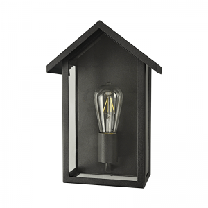 ΜΑΥΡΟ ΕΠΙΤΟΙΧΟ ΦΩΤΙΣΤΙΚΟ CELIA H 1XE27 IP44 ΜΕ ΔΙΑΦΑΝΟ ΓΥΑΛΙ..