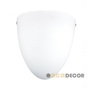 ΑΠΛΙΚΑ ΛΕΥΚΟ ΜΑΤ ΣΕ ΣΧΗΜΑ ΑΧΙΒΑΔΑ-ΓΥΑΛΙ 1XE27 11X21XH20cm (DL477C)