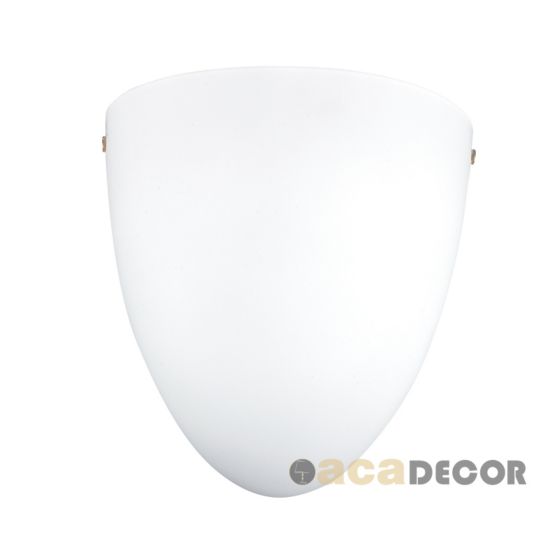 ΑΠΛΙΚΑ ΛΕΥΚΟ ΜΑΤ ΣΕ ΣΧΗΜΑ ΑΧΙΒΑΔΑ-ΓΥΑΛΙ 1XE27 11X21XH20cm (DL477C)