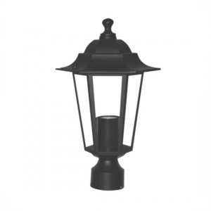 ΦΩΤΙΣΤΙΚΟ ΦΑΝΑΡΙ ΚΟΛΩΝΑΣ-ΙΣΤΟΥ Φ60 230V E27 max 100W ΜΑΥΡΟ