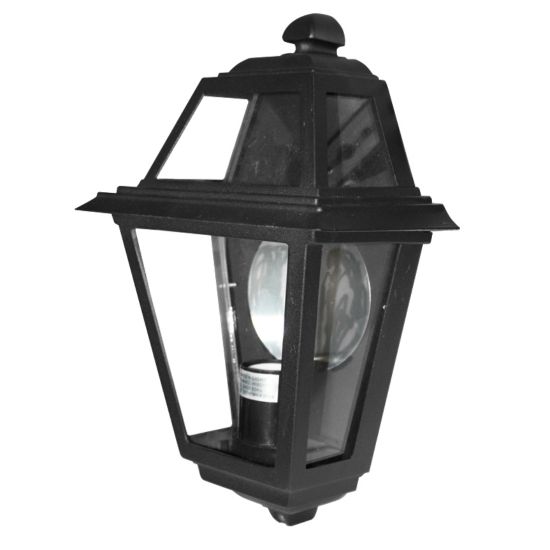 ΑΠΛΙΚΑ ΜΙΣΗ ΤΟΙΧΟΥ 24Χ39Χ14cm ΜΑΥΡΗ-ΦΩΤΙΣΤΙΚΑ ΕΞΩΤΕΡΙΚΟΥ ΧΩΡΟΥ-ΦΑΝΑΡΑΚΙΑ-