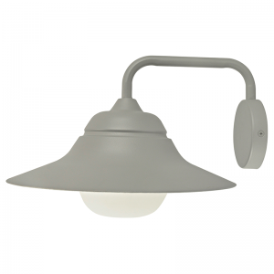 ΓΚΡΙ ΕΠΙΤΟΙΧΟ ΦΩΤΙΣΤΙΚΟ JULIE 1XE27 IP44 ΜΕ ΟΠΑΛ ΓΥΑΛΙ