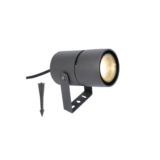 Lotos Καρφωτό Φωτιστικό LED 9W Σε Σκούρο Γκρί Χρώμα-ΚΑΡΦΩΤΟ ΦΩΤΙΣΤΙΚΟ-ΦΩΤΙΣΤΙΚΟ ΕΞΩΤΕΡΙΚΟΥ ΧΩΡΟΥ-ΓΚΡΙ-LED-