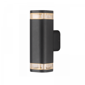 GU10 WALL LUMINAIRE 230V AC DARK GREY IP54 MAX.2X35W