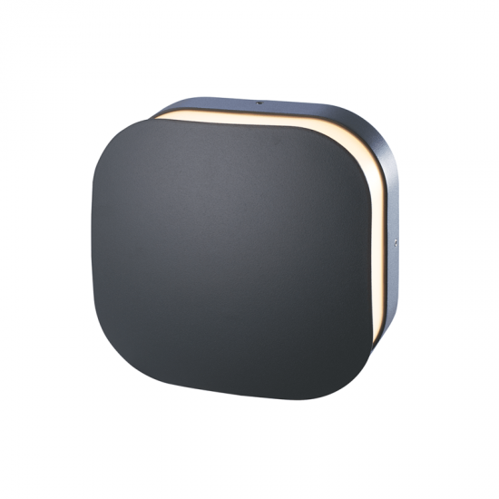 Fabio Απλίκα LED 10W Σε Σκούρο Γκρί Χρώμα Με Περιμετρικό Φωτισμό-ΑΠΛΙΚΕΣ ΕΞΩΤΕΡΙΚΟΥ ΧΩΡΟΥ-ΦΩΤΙΣΤΙΚΑ ΕΞΩΤΕΡΙΚΟΥ ΧΩΡΟΥ-ΓΚΡΙ-LED-