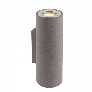 ΣΤΡΟΓΓΥΛΟ ΕΠΙΤΟΙΧΟ ΦΩΤΙΣΤΙΚΟ UP-DOWN IP65 2XGU10 ΜΑΥΡΟ ΤΣΙΜΕΝΤΟ