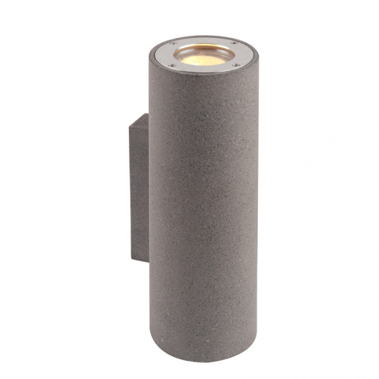 ΣΤΡΟΓΓΥΛΟ ΕΠΙΤΟΙΧΟ ΦΩΤΙΣΤΙΚΟ UP-DOWN IP65 2XGU10 ΜΑΥΡΟ ΤΣΙΜΕΝΤΟ-ΦΩΤΙΣΤΙΚΑ ΕΞΩΤΕΡΙΚΟΥ ΧΩΡΟΥ-ΦΑΝΑΡΑΚΙΑ-