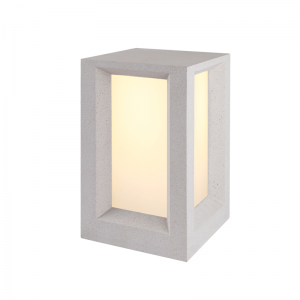 ΦΩΤΙΣΤΙΚΟ ΚΗΠΟΥ 330MM IP65 2xE27 Max.7W ΛΕΥΚΟ ΤΣΙΜΕΝΤΟ & PC ΚΑΛΥΜΜΑ