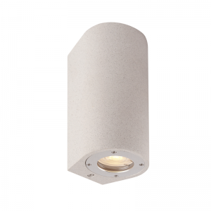ΣΤΡΟΓΓΥΛΟ ΕΠΙΤΟΙΧΟ ΦΩΤΙΣΤΙΚΟ UP-DOWN IP65 2XGU10 ΛΕΥΚΟ ΤΣΙΜΕΝΤΟ