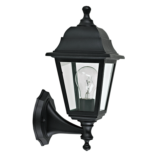 4S PLASTIC WALL GARDEN BLACK LUMINAIRE E27 IP44-ΦΩΤΙΣΤΙΚΑ ΕΞΩΤΕΡΙΚΟΥ ΧΩΡΟΥ-ΦΑΝΑΡΑΚΙΑ-