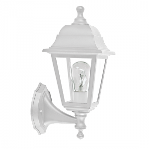 4S PLASTIC WALL GARDEN WHITE LUMINAIRE E27 IP44