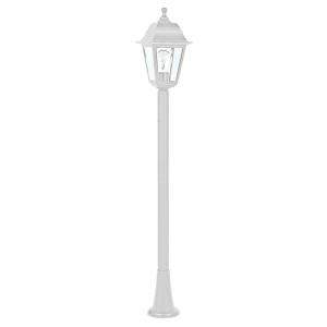 4S PLASTIC FLOOR GARDEN WHITE LUMINAIRE 100CM E27 IP44