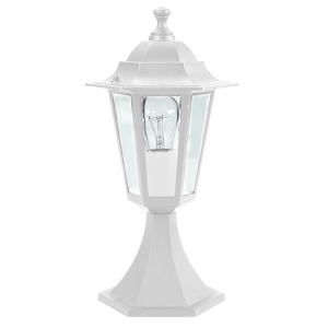 6S PLASTIC FLOOR GARDEN WHITE LUMINAIRE 41CM E27 IP44