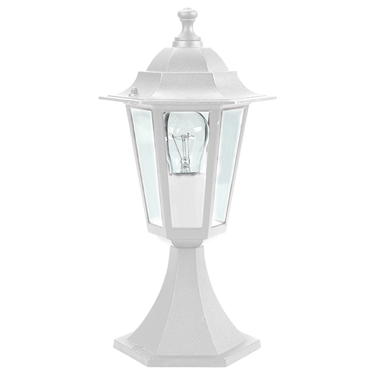 6S PLASTIC FLOOR GARDEN WHITE LUMINAIRE 41CM E27 IP44-ΦΩΤΙΣΤΙΚΑ ΕΞΩΤΕΡΙΚΟΥ ΧΩΡΟΥ-ΦΑΝΑΡΑΚΙΑ-