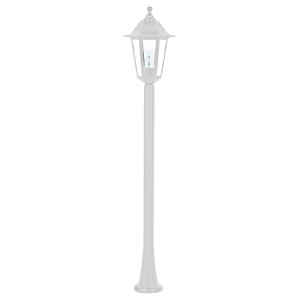 6S PLASTIC FLOOR GARDEN WHITE LUMINAIRE 100CM E27 IP44