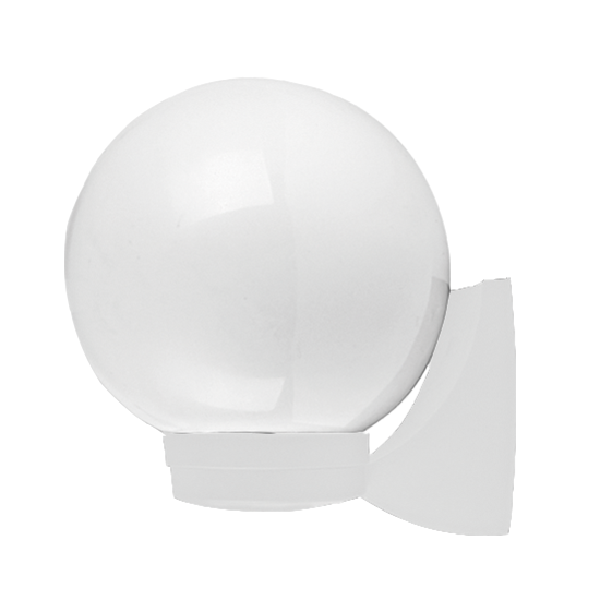 PLASTIC WALL GARDEN WHITE LUMINAIRE Φ200 E27 IP44-ΦΩΤΙΣΤΙΚΑ ΕΞΩΤΕΡΙΚΟΥ ΧΩΡΟΥ-ΦΑΝΑΡΑΚΙΑ-
