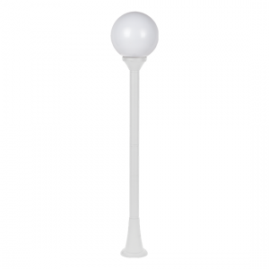 PLASTIC FLOOR GARDEN WHITE LUMINAIRE 100CM Φ200 E27 IP44
