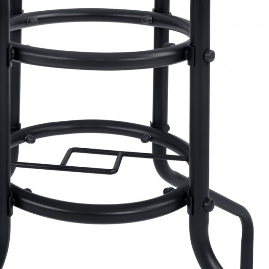 ΤΡΑΠΕΖΙ FIGO ΜΕΤΑΛΛΙΚΟ ΓΚΡΙ 70Χ70Χ72Υεκ.