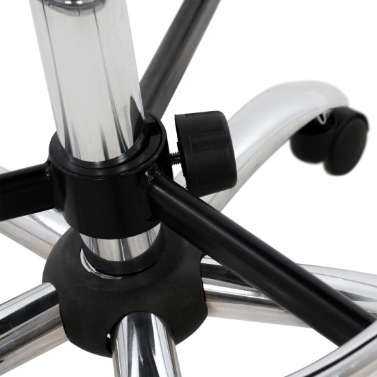 ΚΑΡΕΚΛΑ ΓΡΑΦΕΙΟΥ ΜΕ ΥΠΟΠΟΔΙΟ ΥΠΕΡΙΨΩΜΕΝΗ ΜΑΥΡΗ 56,5x60x114-136Y εκ.