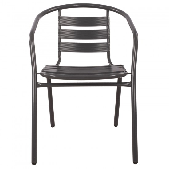 ΠΟΛΥΘΡΟΝΑ LAURA ΜΕΤΑΛΛΙΚΗ ΓΚΡΙ ΜΕ ΦΕΤΕΣ ΑΛΟΥΜΙΝΙΟΥ 54x59x73Υ εκ.