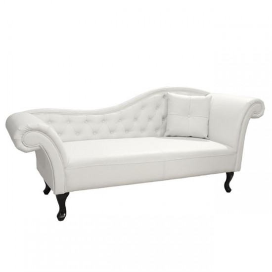 ΑΝΑΚΛΙΝΔΡΟ T.CHESTERFIELD NIOVI PU ΛΕΥΚΟ ΔΕΞΙ ΜΠΡΑΤΣΟ 190x61x84Yεκ.