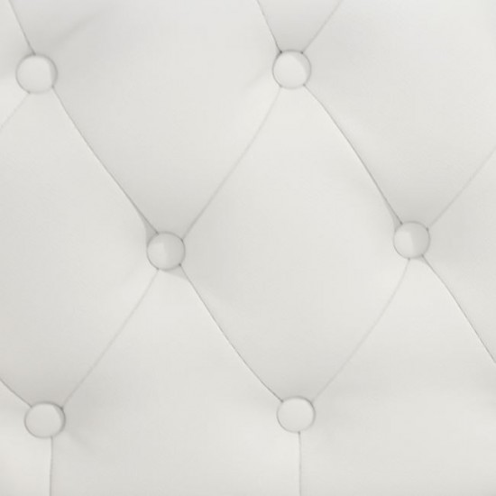 ΑΝΑΚΛΙΝΔΡΟ T.CHESTERFIELD NIOVI PU ΛΕΥΚΟ ΔΕΞΙ ΜΠΡΑΤΣΟ 190x61x84Yεκ.