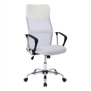 ΚΑΡΕΚΛΑ ΓΡΑΦΕΙΟΥ ΛΕΥΚΟ MESH & PU ΕΚΡΟΥ