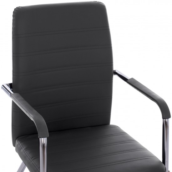 ΠΟΛΥΘΡΟΝΑ ΕΠΙΣΚΕΠΤΗ ΜΕ ΜΠΡΑΤΣΑ ΜΑΥΡΟ PU 54x60x94