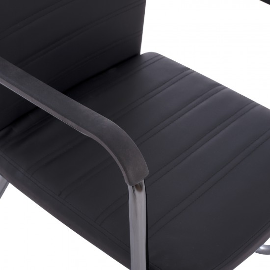 ΠΟΛΥΘΡΟΝΑ ΕΠΙΣΚΕΠΤΗ ΜΕ ΜΠΡΑΤΣΑ ΜΑΥΡΟ PU 54x60x94