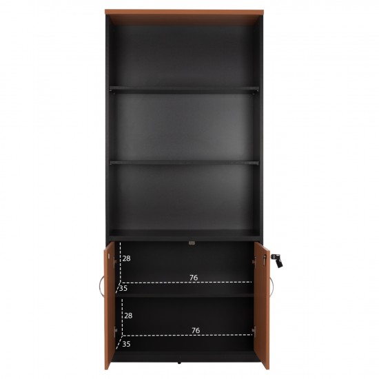 ΒΙΒΛΙΟΘΗΚΗ ΓΡΑΦΕΙΟΥ ΕΠΑΓΓΕΛΜΑΤΙΚΗ ΣΕ ΧΡΩΜΑ ΟΞΙΑ ΜΕ 2 ΠΟΡΤΕΣ