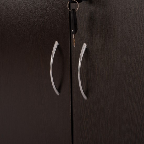 ΒΙΒΛΙΟΘΗΚΗ ΓΡΑΦΕΙΟΥ ΕΠΑΓΓΕΛΜΑΤΙΚΗ WENGE ΜΕ 2 ΠΟΡΤΕΣ