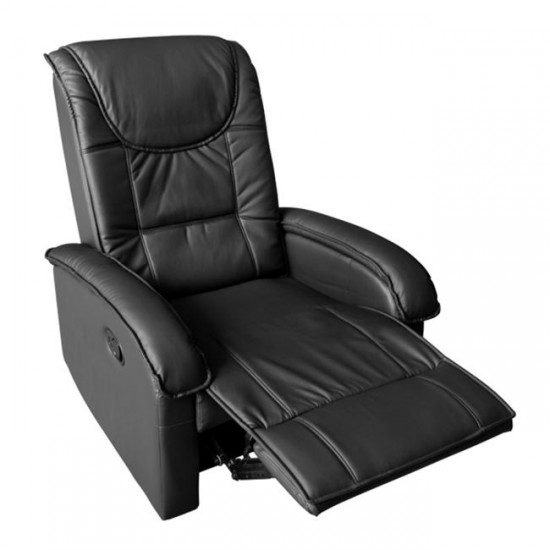 ΠΟΛΥΘΡΟΝΑ RELAX ΜΕ ΜΗΧΑΝΙΣΜΟ MASSAGE PU ΜΑΥΡΟ