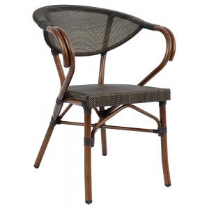 ΠΟΛΥΘΡΟΝΑ ΑΛΟΥΜΙΝΙΟΥ BAMBOO LOOK ΚΑΦΕ ΜΕ TEXTLINE 