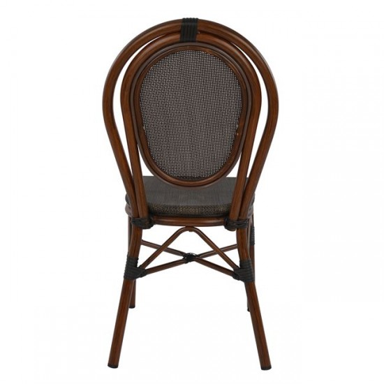 ΚΑΡΕΚΛΑ ΑΛΟΥΜΙΝΙΟΥ BAMBOO LOOK ΚΑΦΕ ΜΕ TEXTLINE