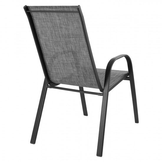 ΠΟΛΥΘΡΟΝΑ ΕΞ.ΧΩΡΟΥ LEON ΜΕΤΑΛΛΙΚΗ ΓΚΡΙ ΜΕ TEXTILENE ΓΚΡΙ 54x70x93Υεκ