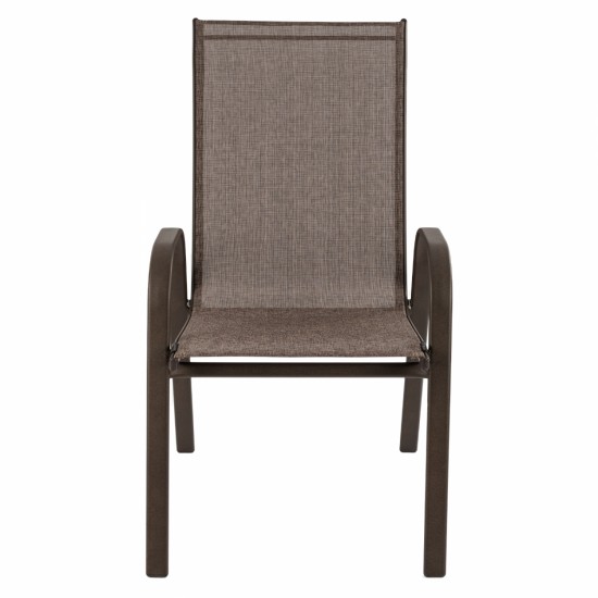 ΠΟΛΥΘΡΟΝΑ ΕΞ.ΧΩΡΟΥ LEON ΜΕΤΑΛΛΙΚΗ ΚΑΦΕ ΜΕ TEXTILENE ΚΑΦΕ 54x70x93Υεκ