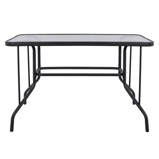 ΤΡΑΠΕΖΙ ADAM ΜΕΤΑΛΛΙΚΟ ΓΚΡΙ ΣΚΟΥΡΟ 110Χ60Χ71Υεκ.