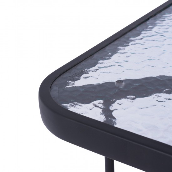 ΤΡΑΠΕΖΙ ADAM ΜΕΤΑΛΛΙΚΟ ΓΚΡΙ ΣΚΟΥΡΟ 110Χ60Χ71Υεκ.